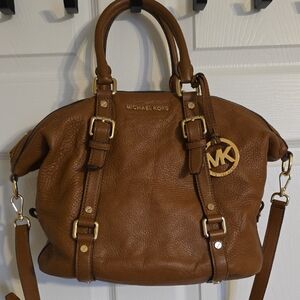 Michael Kors Bedford Tan Leather Satchel